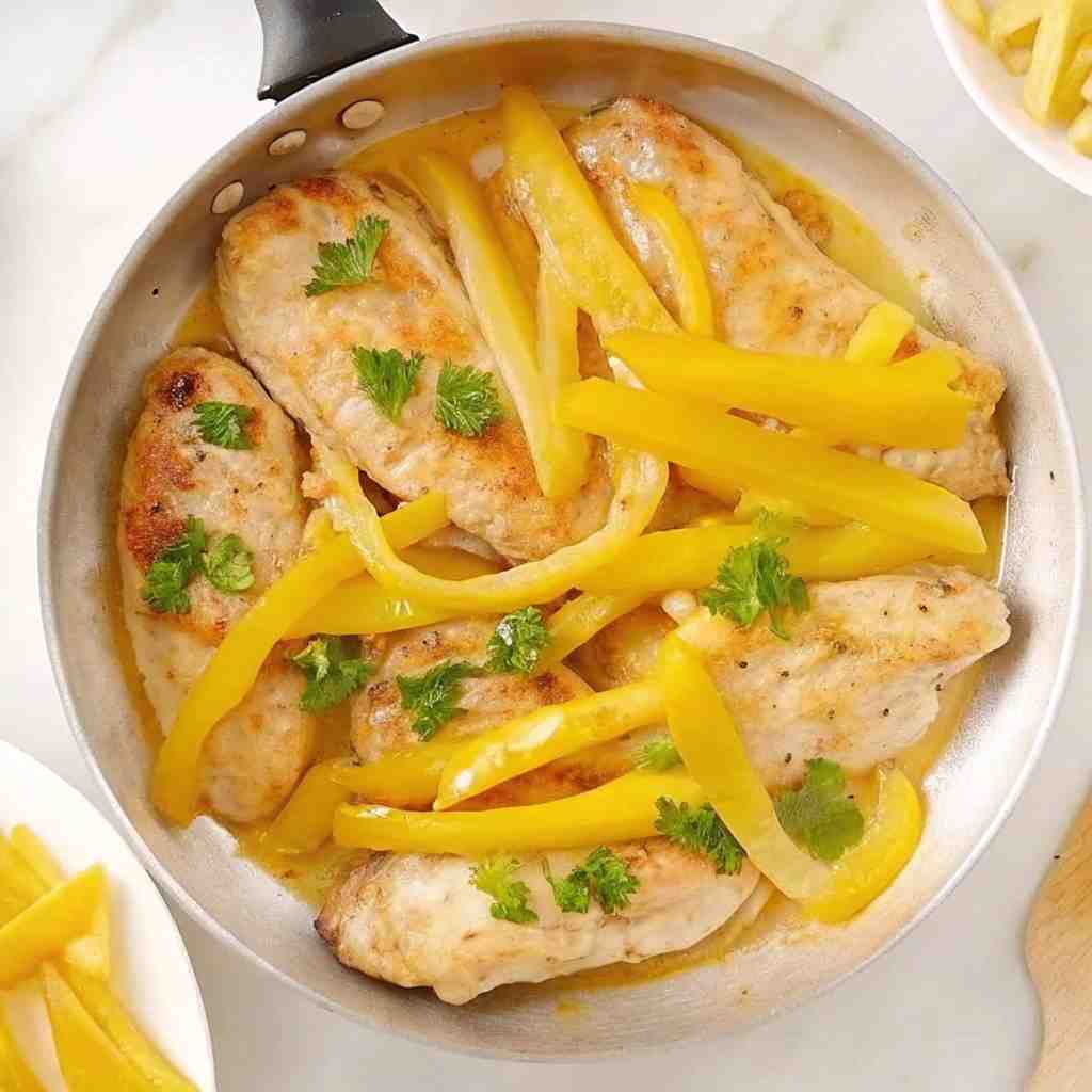 3-Ingredient Banana Pepper Chicken