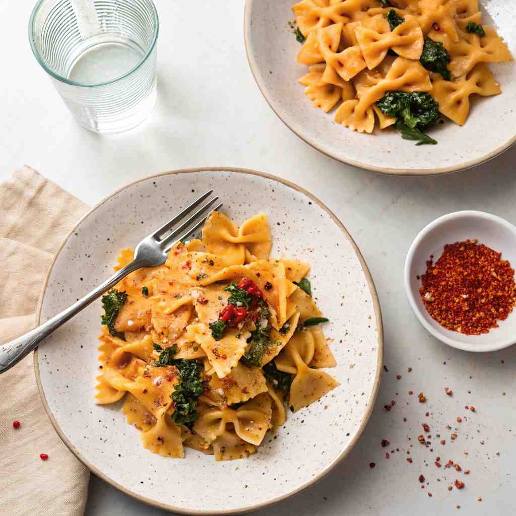 4-Ingredient Creamy Chili Crisp Pasta