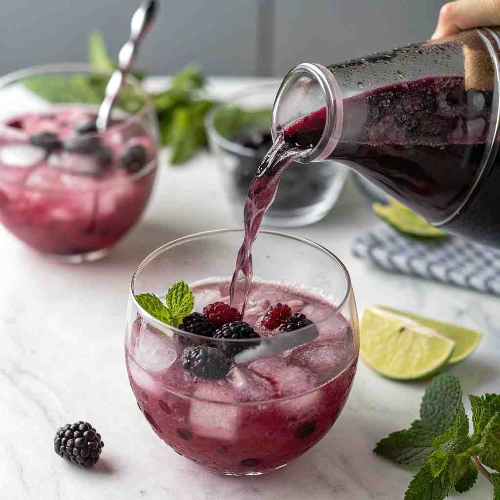 Blackberry-Lime Porch Punch