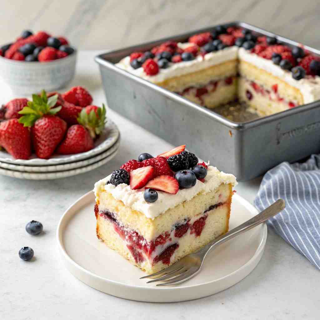 Easy Berry Chantilly Cake