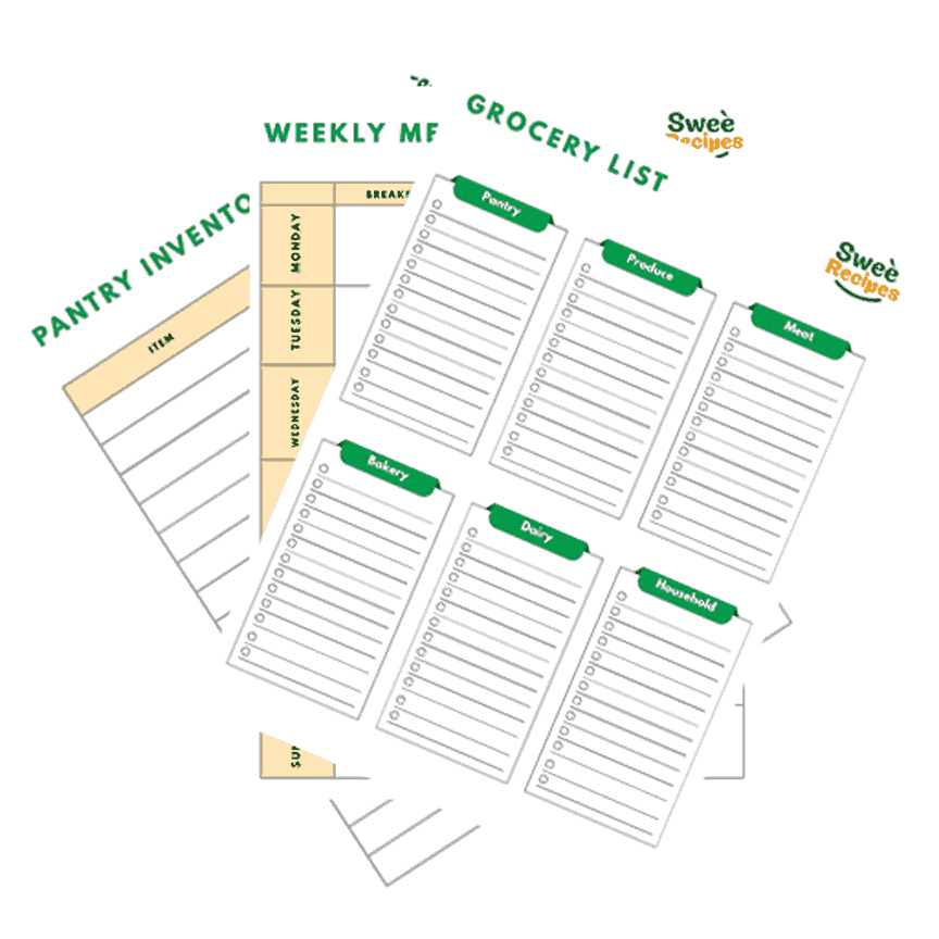 SweeRecipes Meal Planner Preview