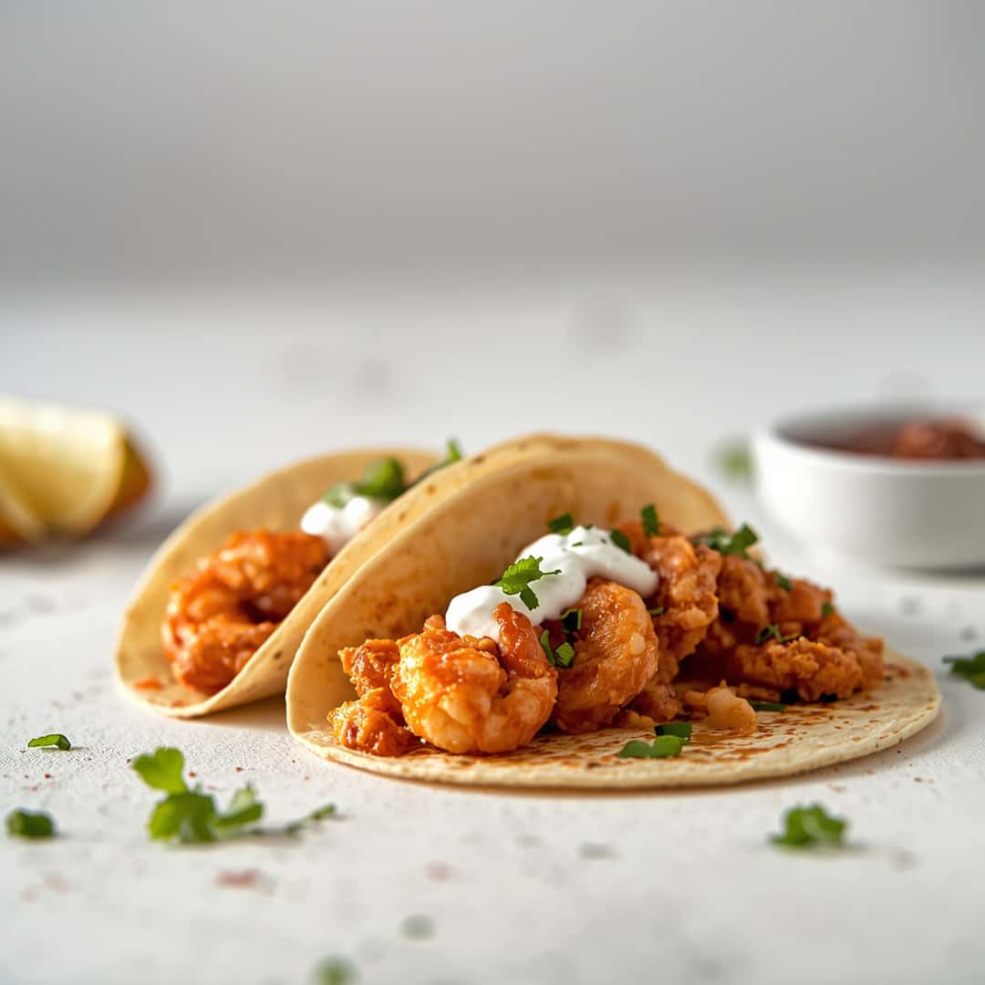 Air Fryer Bang Bang Shrimp Tacos