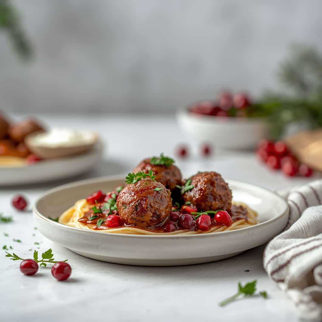 Best Christmas Cranberry Meatballs