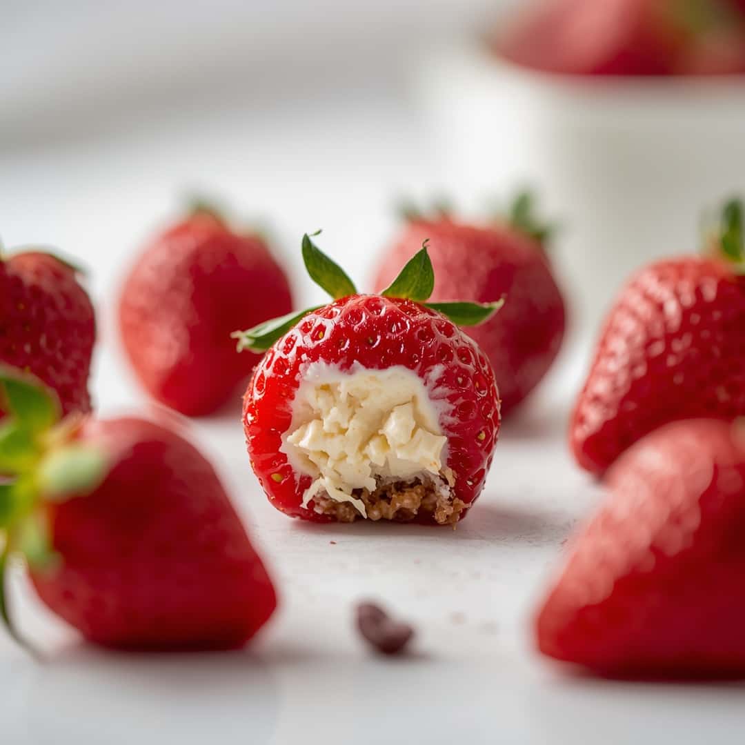 Cheesecake Stuffed Strawberries