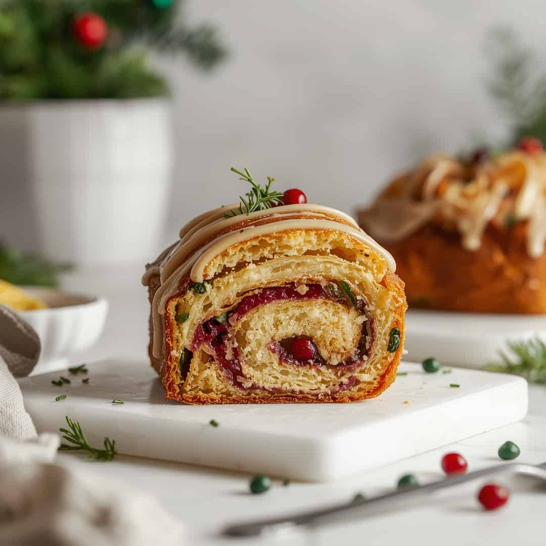 Cheesy Pull Apart Christmas Bread
