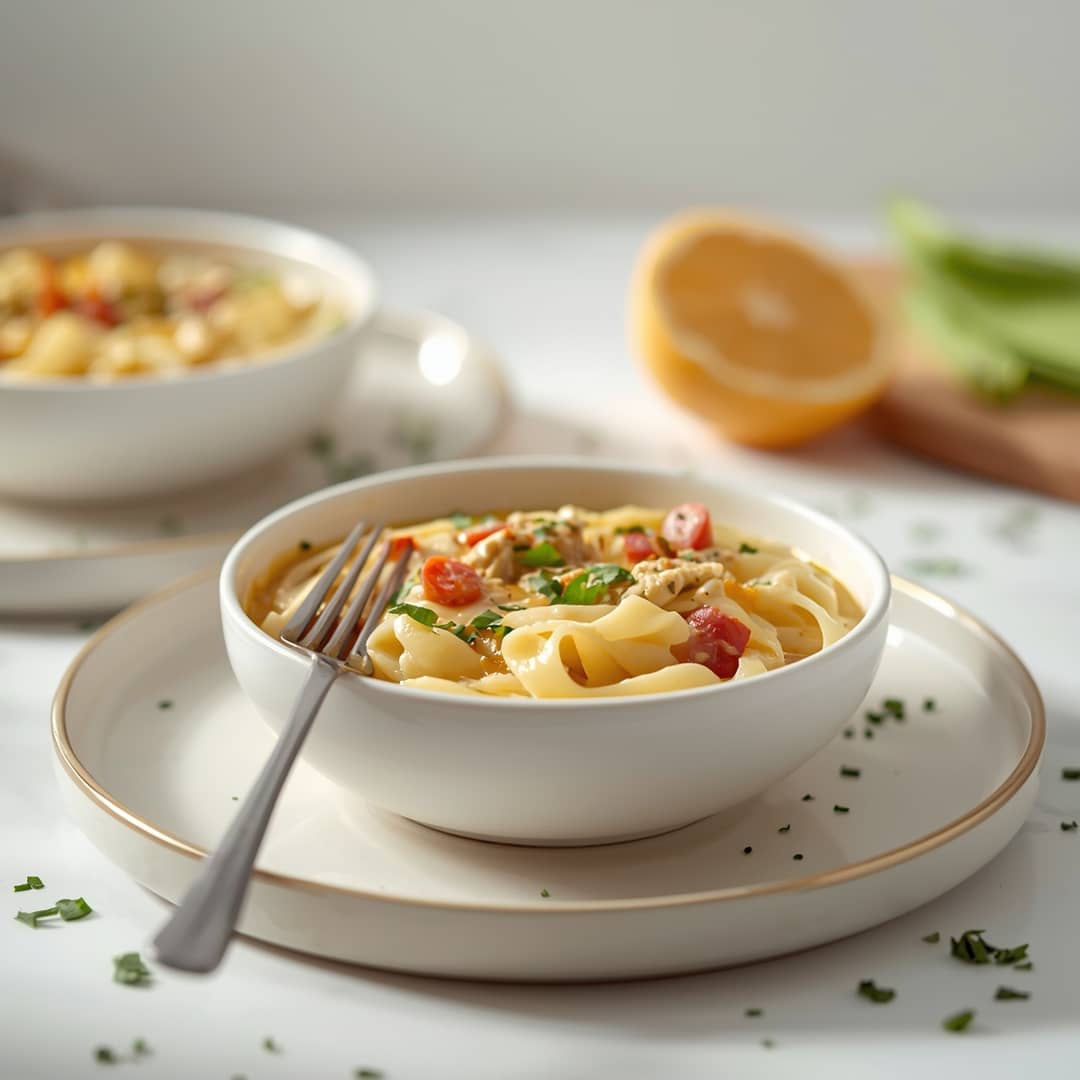 Creamy Chicken Pot Pie Noodles