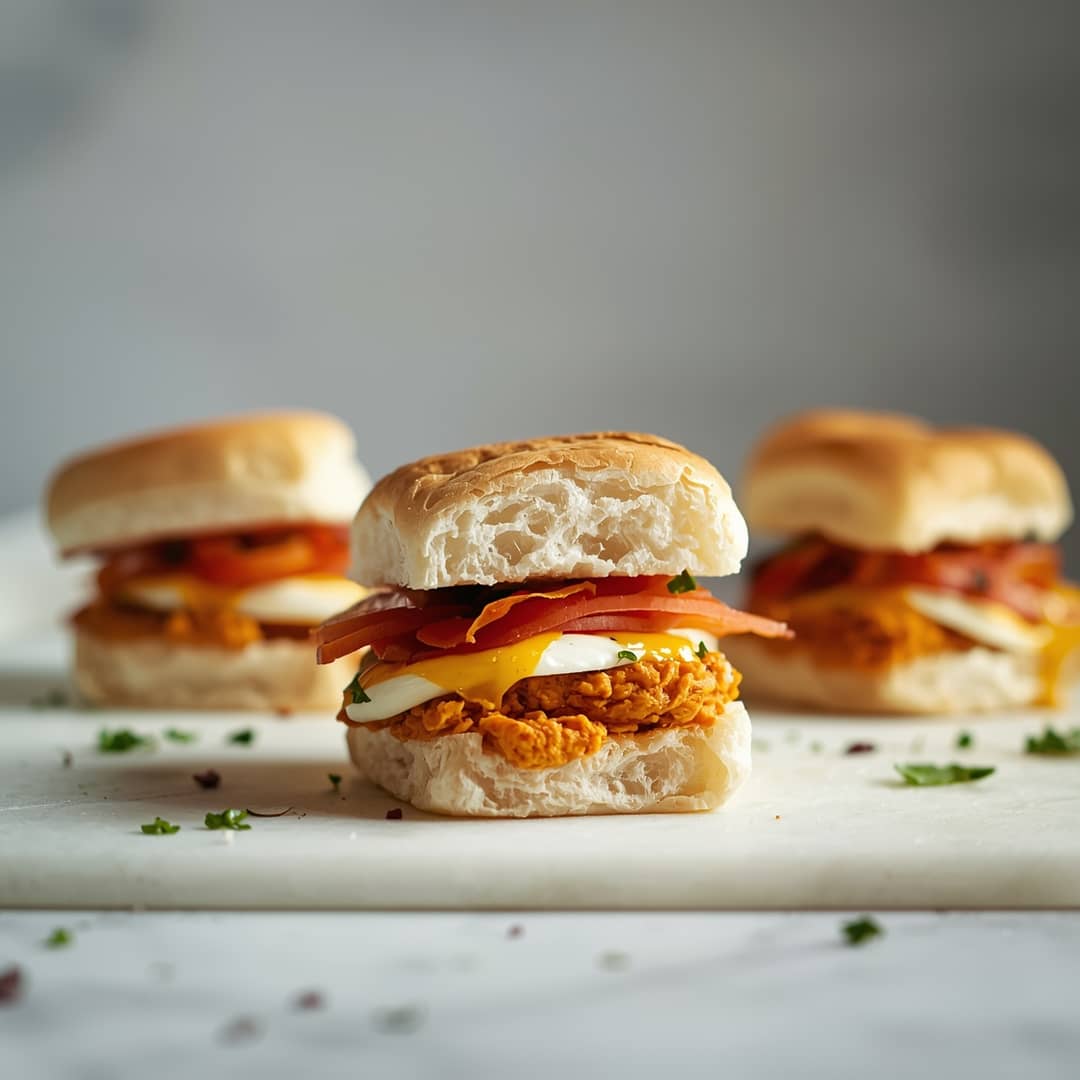 Devilled BLT Egg Sliders