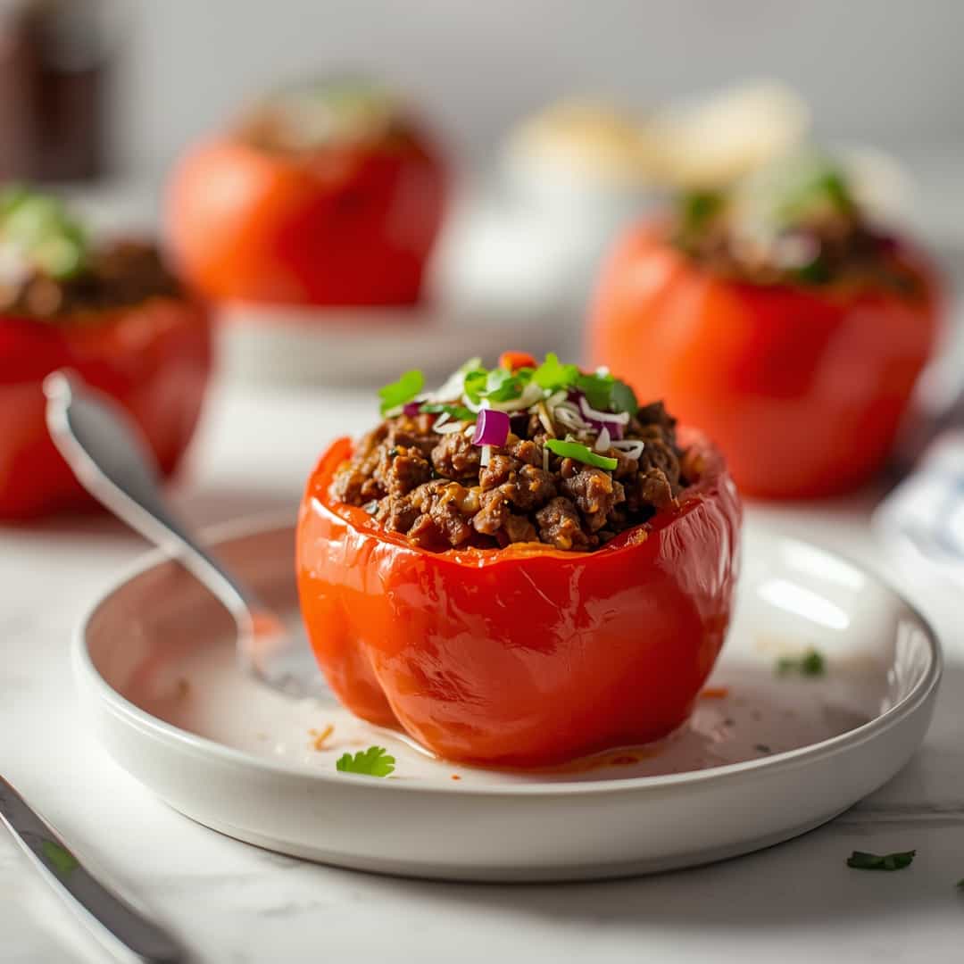 Easy Stuffed Bell Peppers Ground Beef