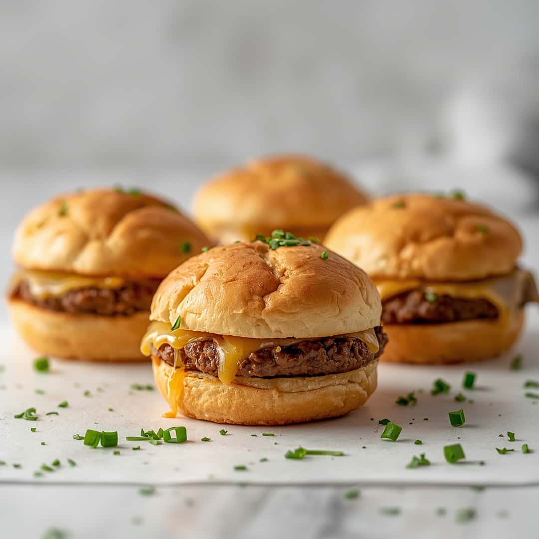 Garlic Parmesan Cheeseburger Bombs
