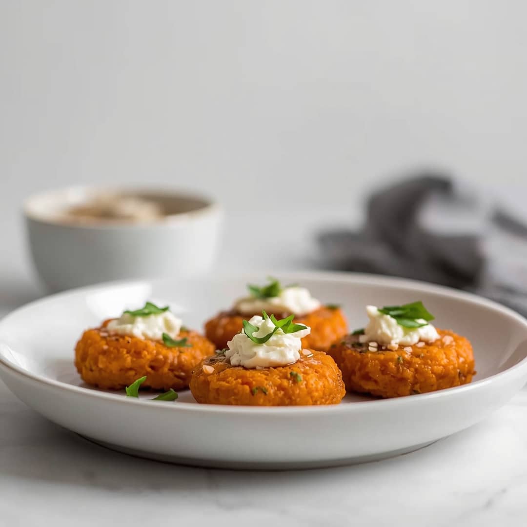 Honey Feta Sweet Potato Rounds