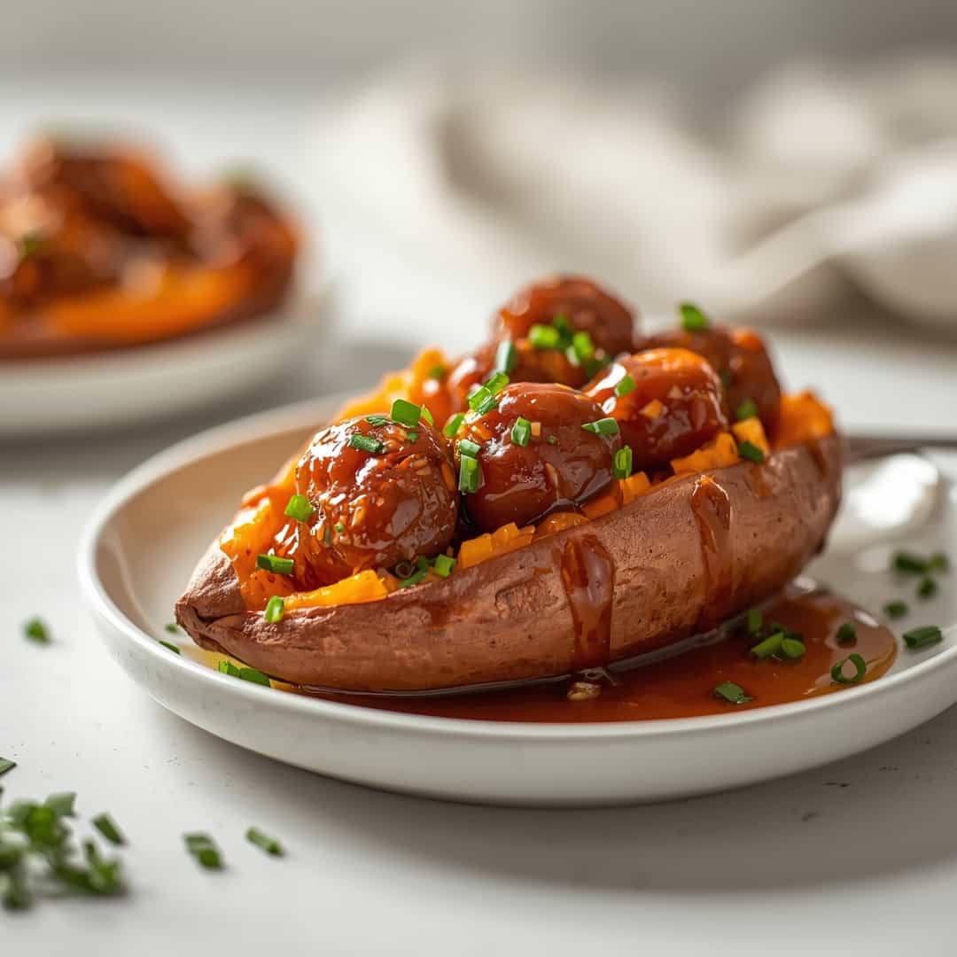Honey Garlic Sausage Sweet Potatoes