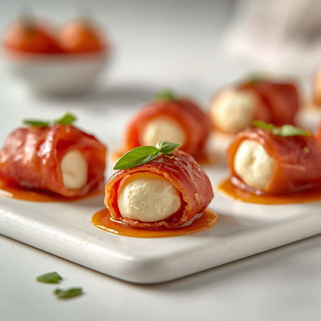 Prosciutto Wrapped Mozzarella Bites