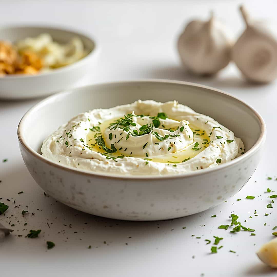 Roasted Garlic Herb Whipped Feta