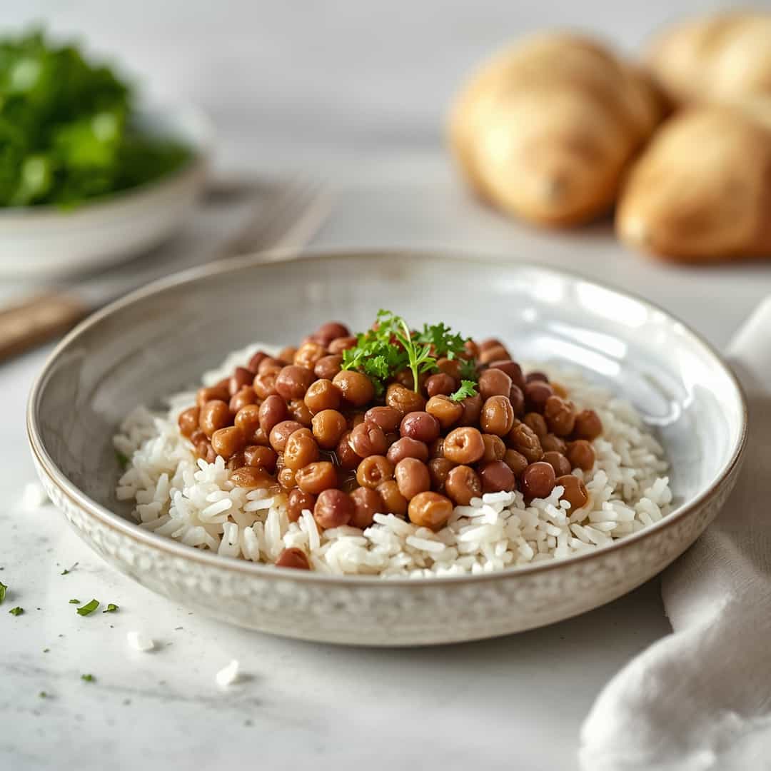 black eyed peas and rice