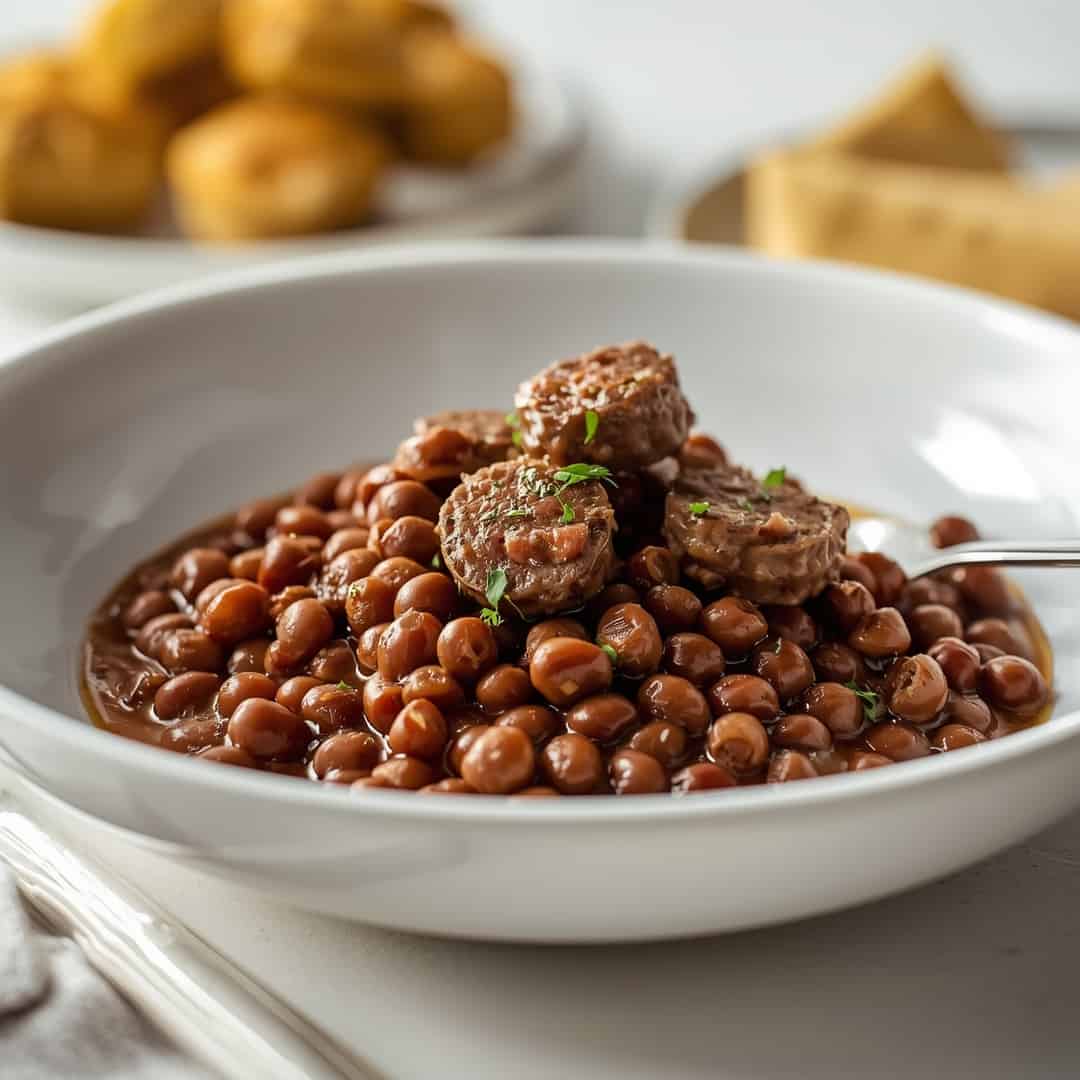 black eyed peas with sausage