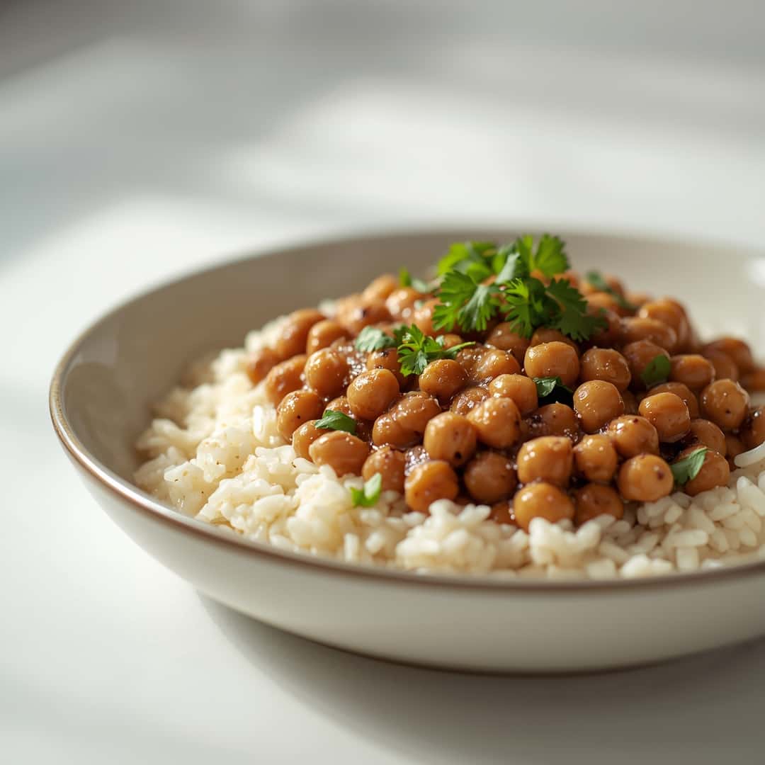 chicken rice black eyed peas