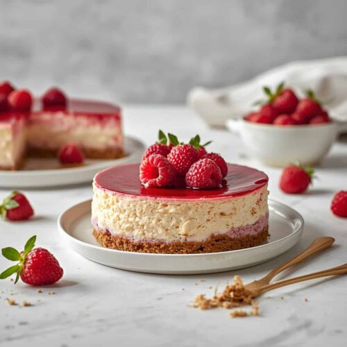 Japanese Raspberry Cheesecake Recipe Baked Raspberry Cheesecake Recipe - SweeRecipes