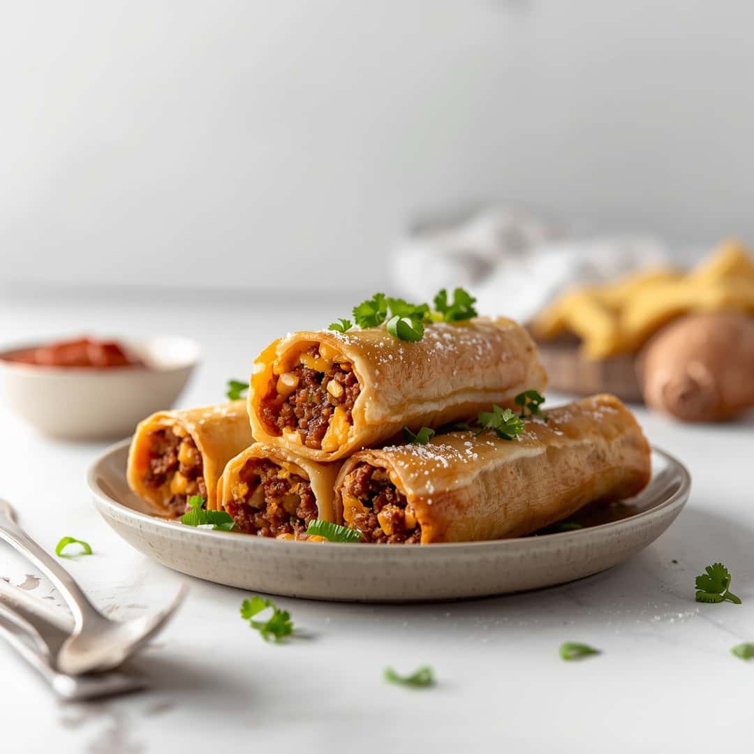 Cheeseburger Eggrolls Recipe