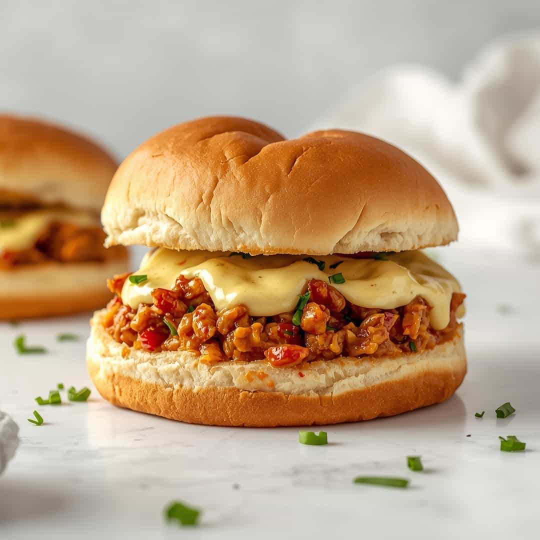 Chicken Alfredo Sloppy Joes