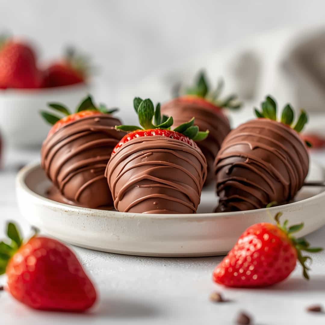Chocolate Covered Cheesecake Strawberries