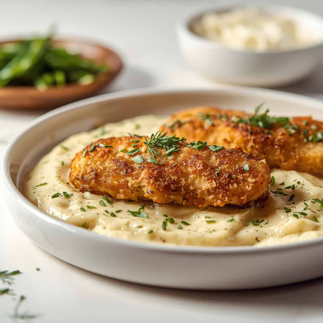 Crispy Dill Pickle Parmesan Chicken