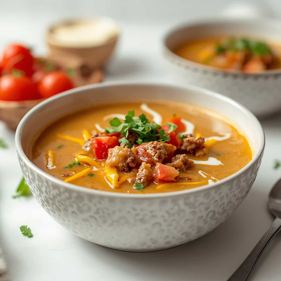 Easy Cheeseburger Soup