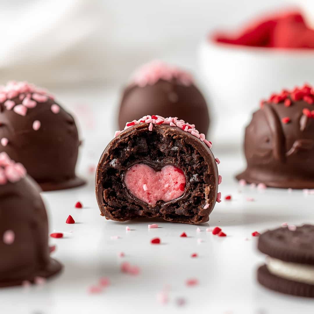 Easy No-Bake Valentine's Day Oreo Truffles