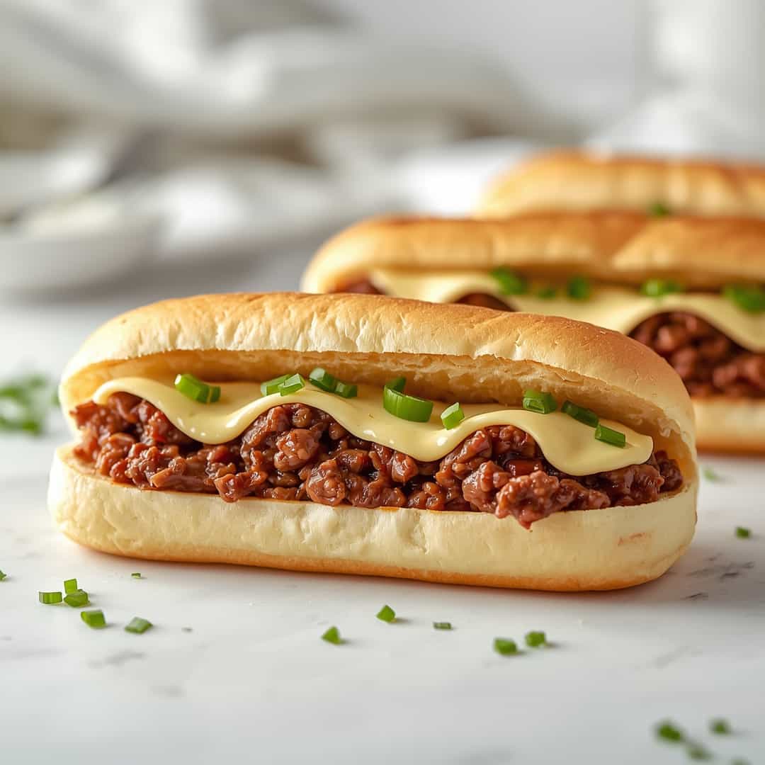 Ground Beef Philly Cheesesteaks
