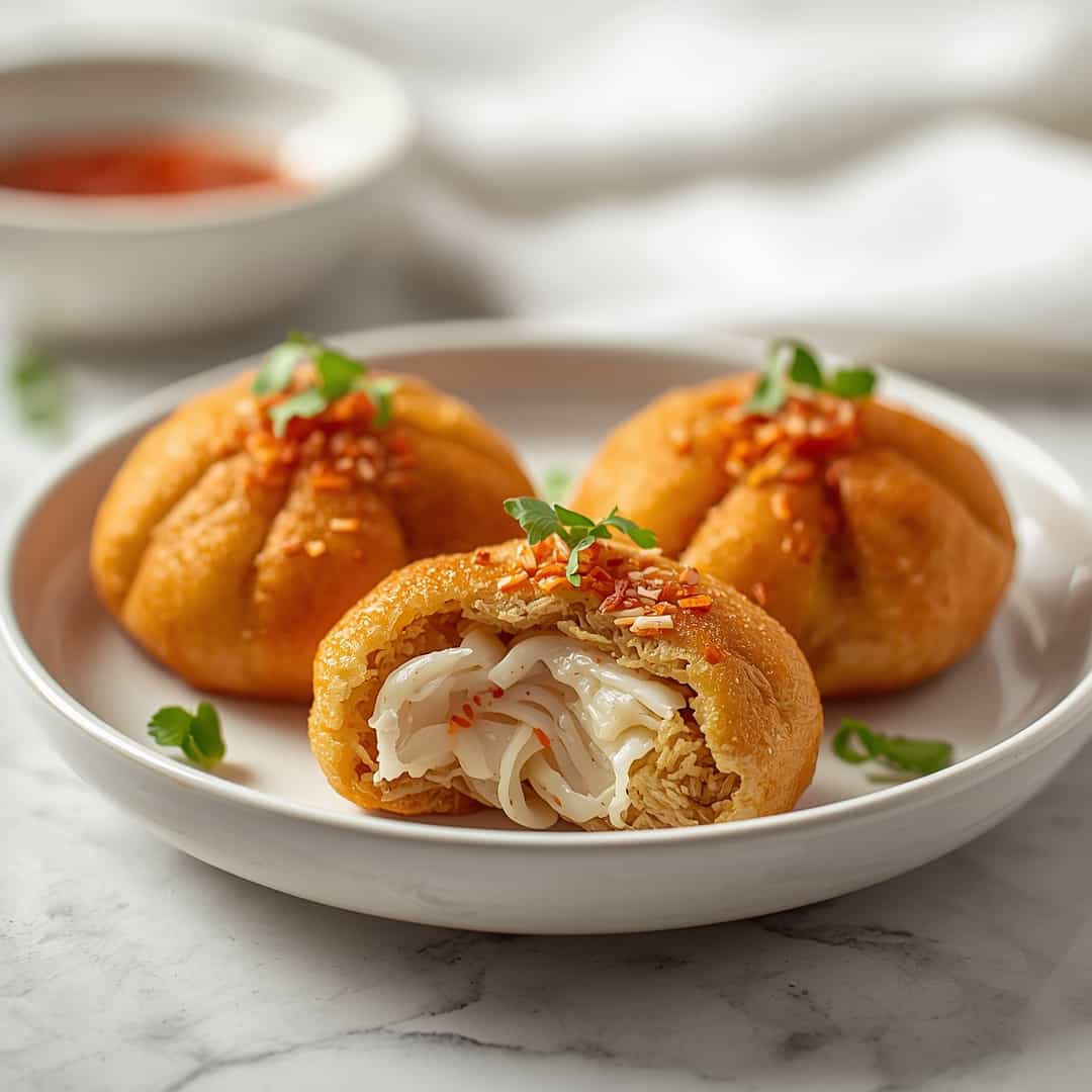 Pan Fried Cabbage Noodle Buns