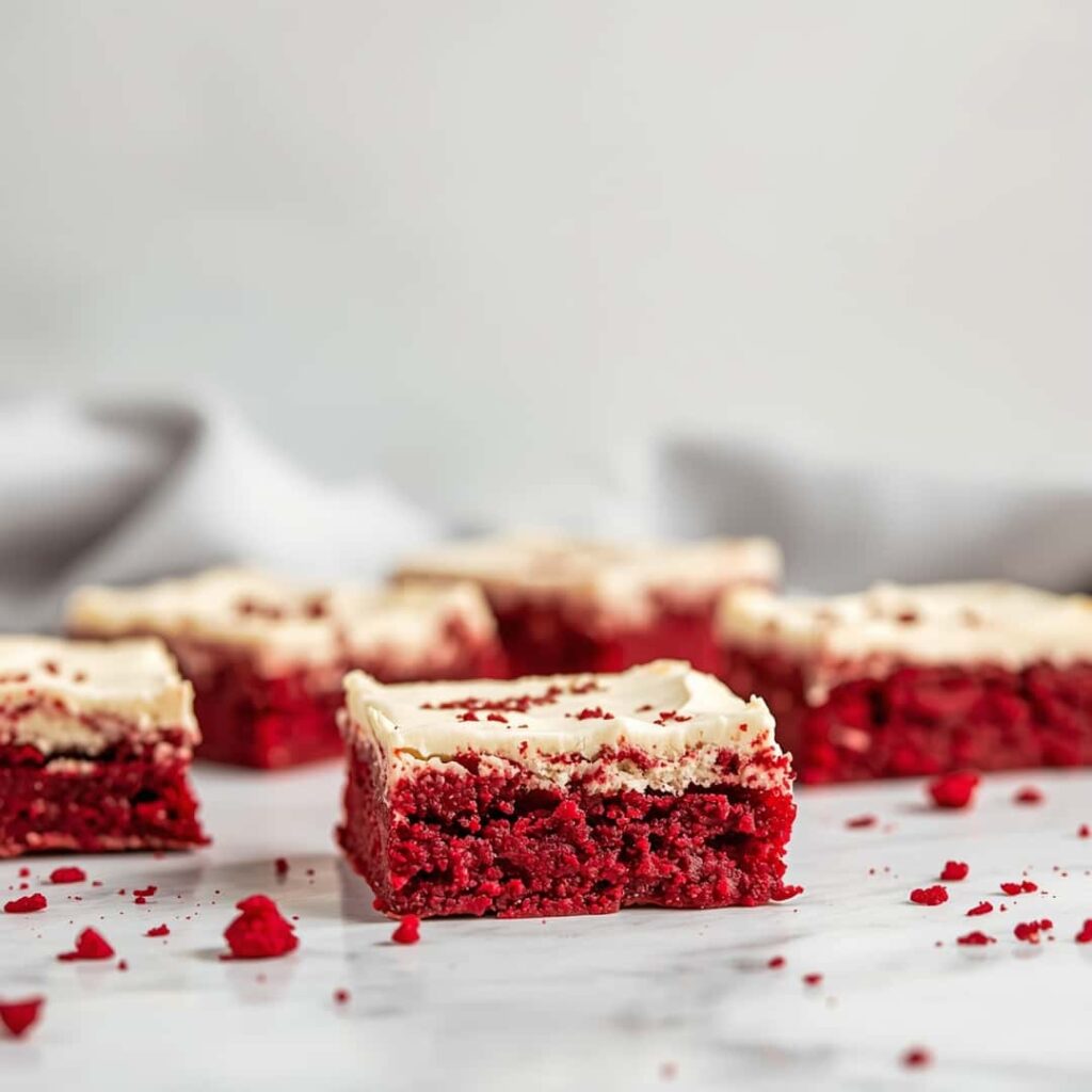 Red Velvet Cookie Bars - SweeRecipes