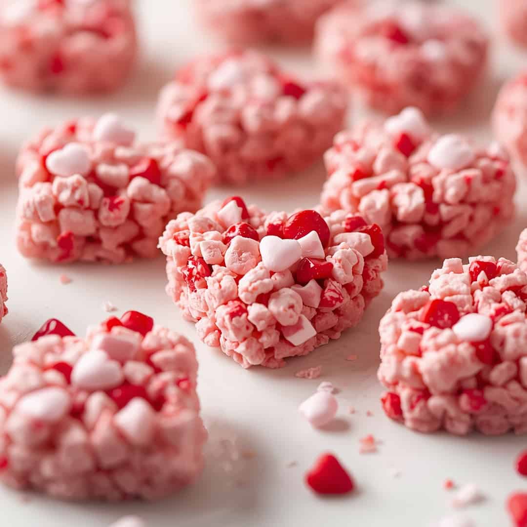 Rice Krispie Valentine Hearts
