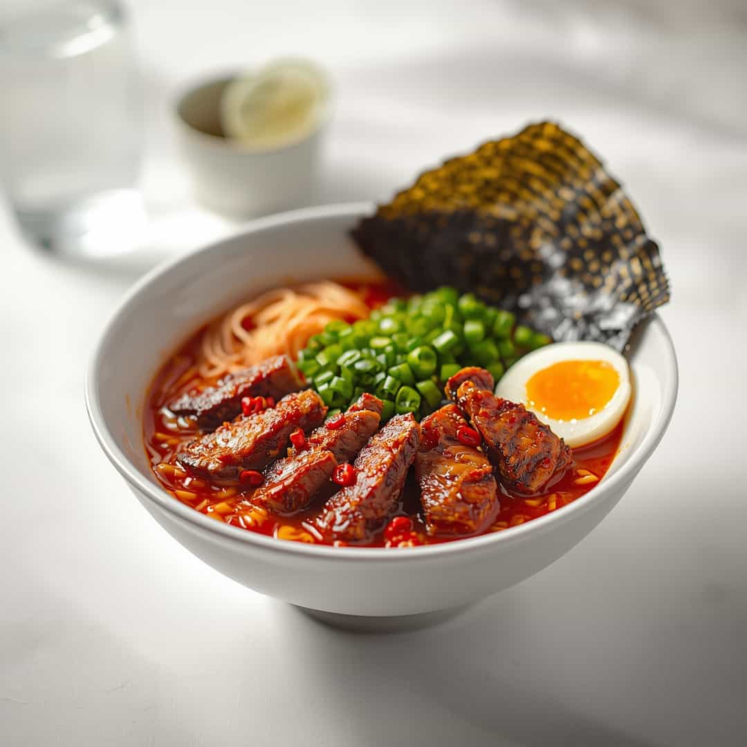 Spicy Korean Ramen Grilled Beef