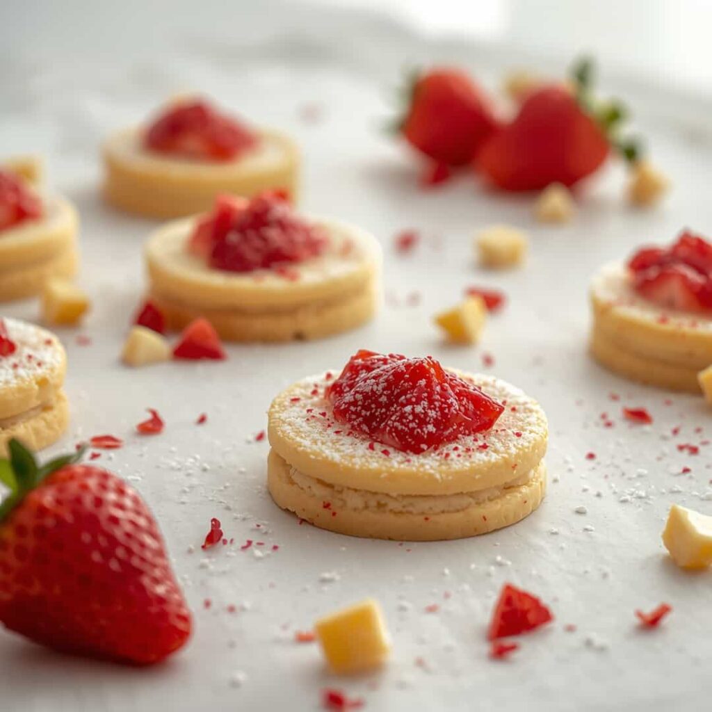 Straberry Shortbred Strawberry Shortbread Cookies - SweeRecipes