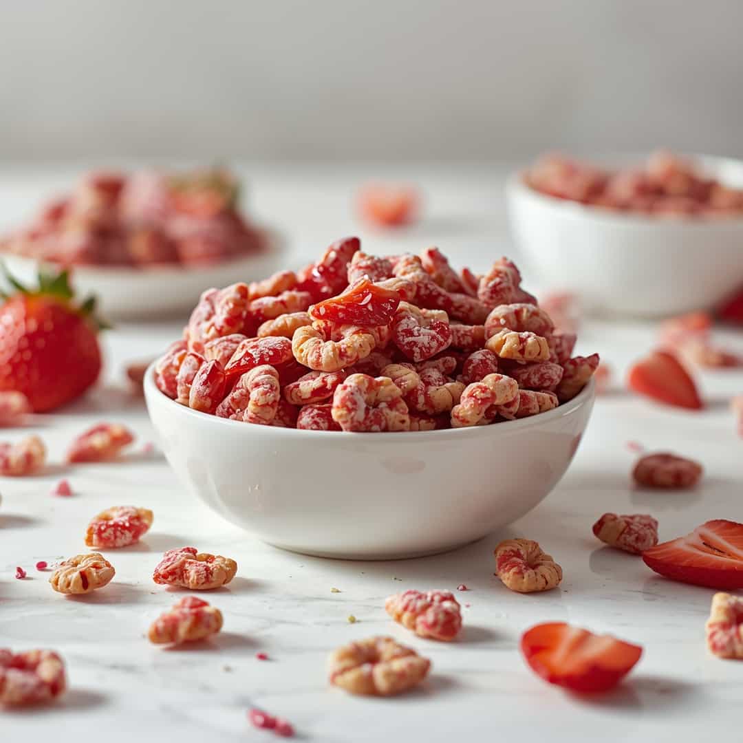 Strawberry Valentine's Chex Mix