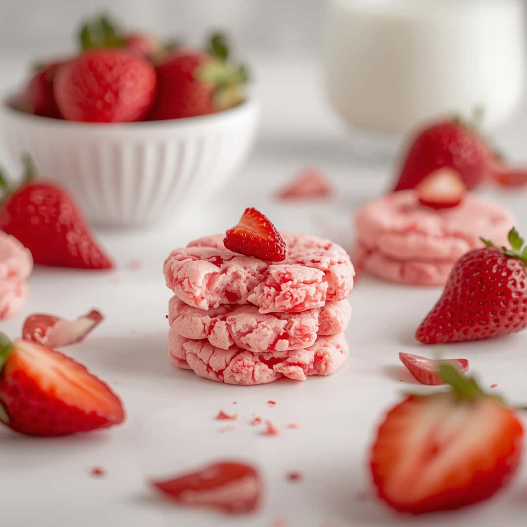 Valentine Strawberry Cookies Recipe
