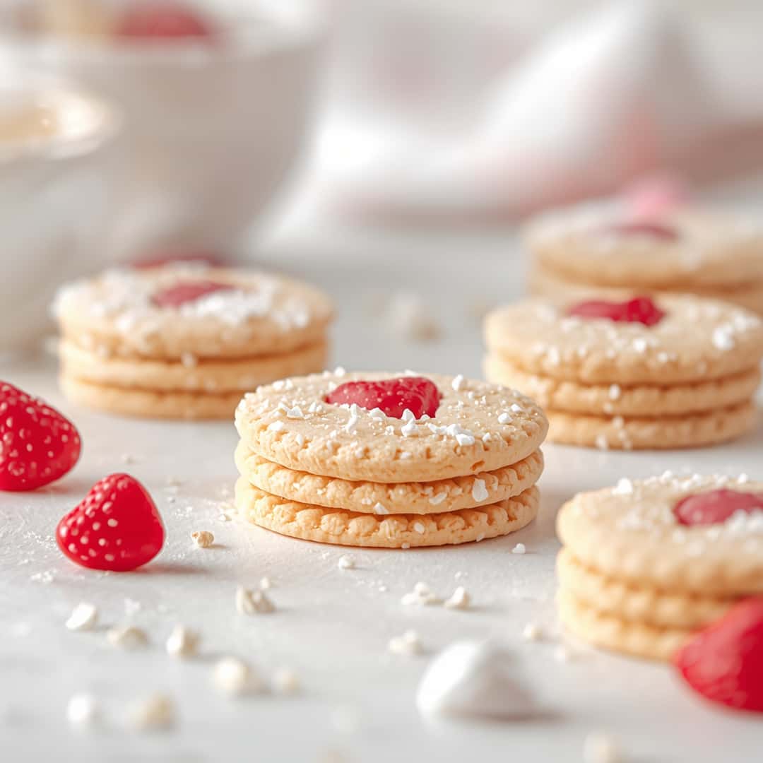 Valentine Sugar Wafer Cookies