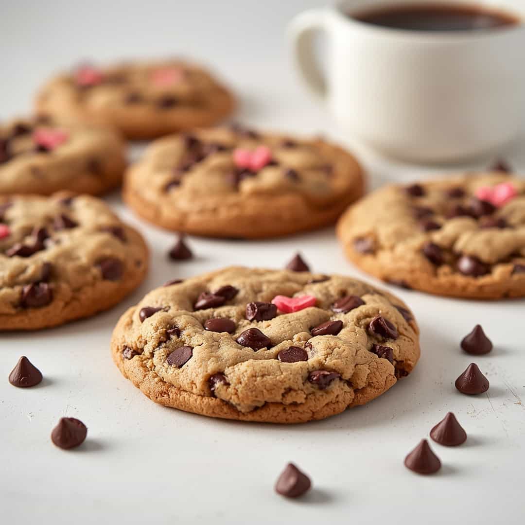 Valentine's Day Chocolate Chip Cookies