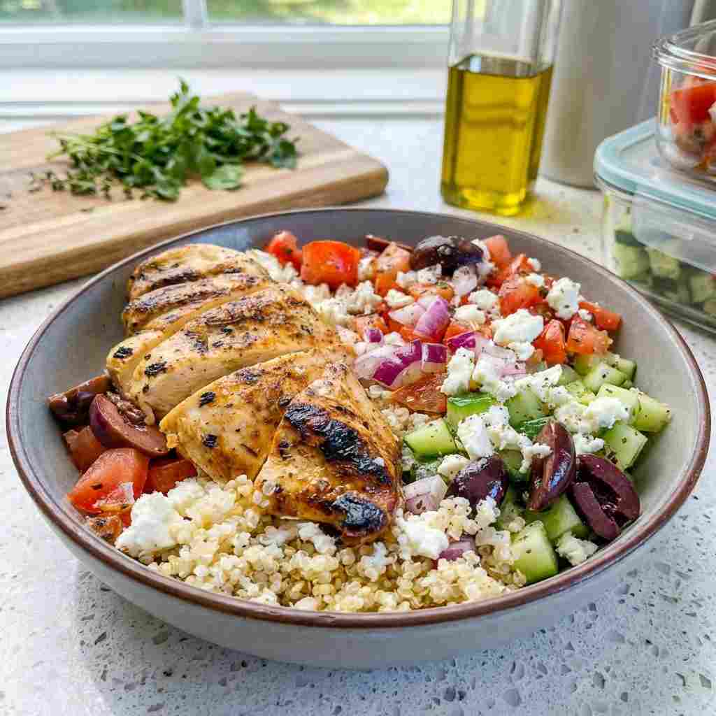 Greek Chicken Meal Prep Bowls