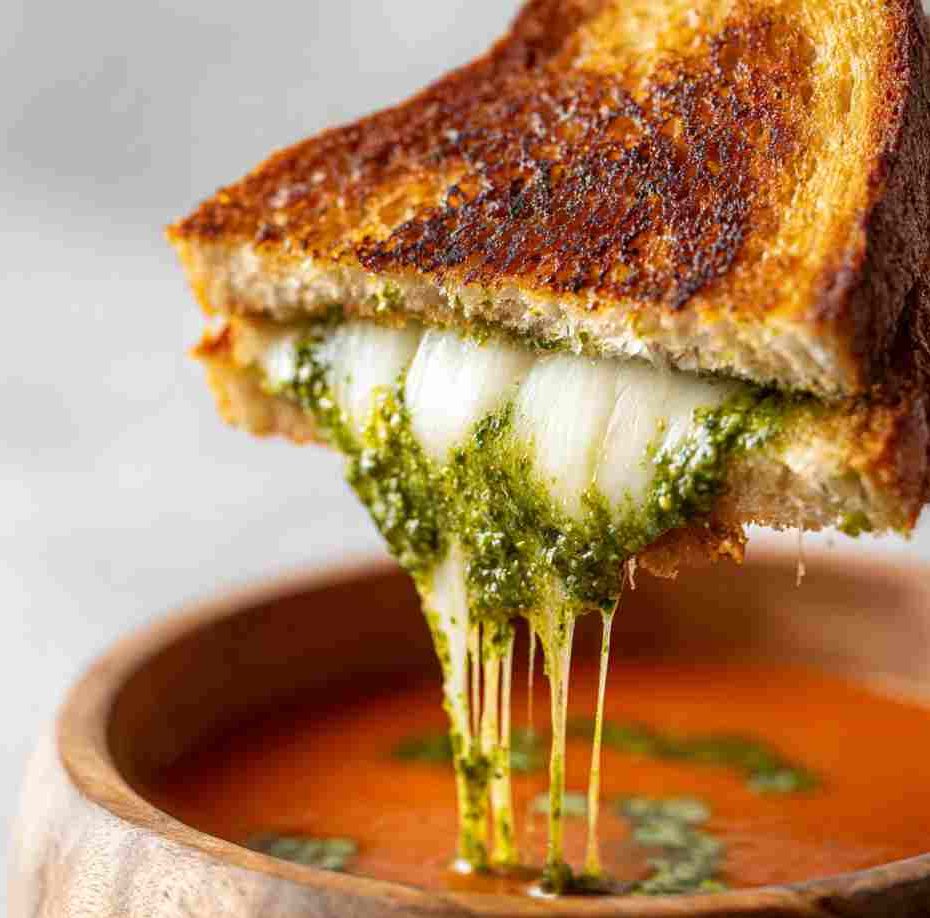 Best Pesto Grilled Cheese