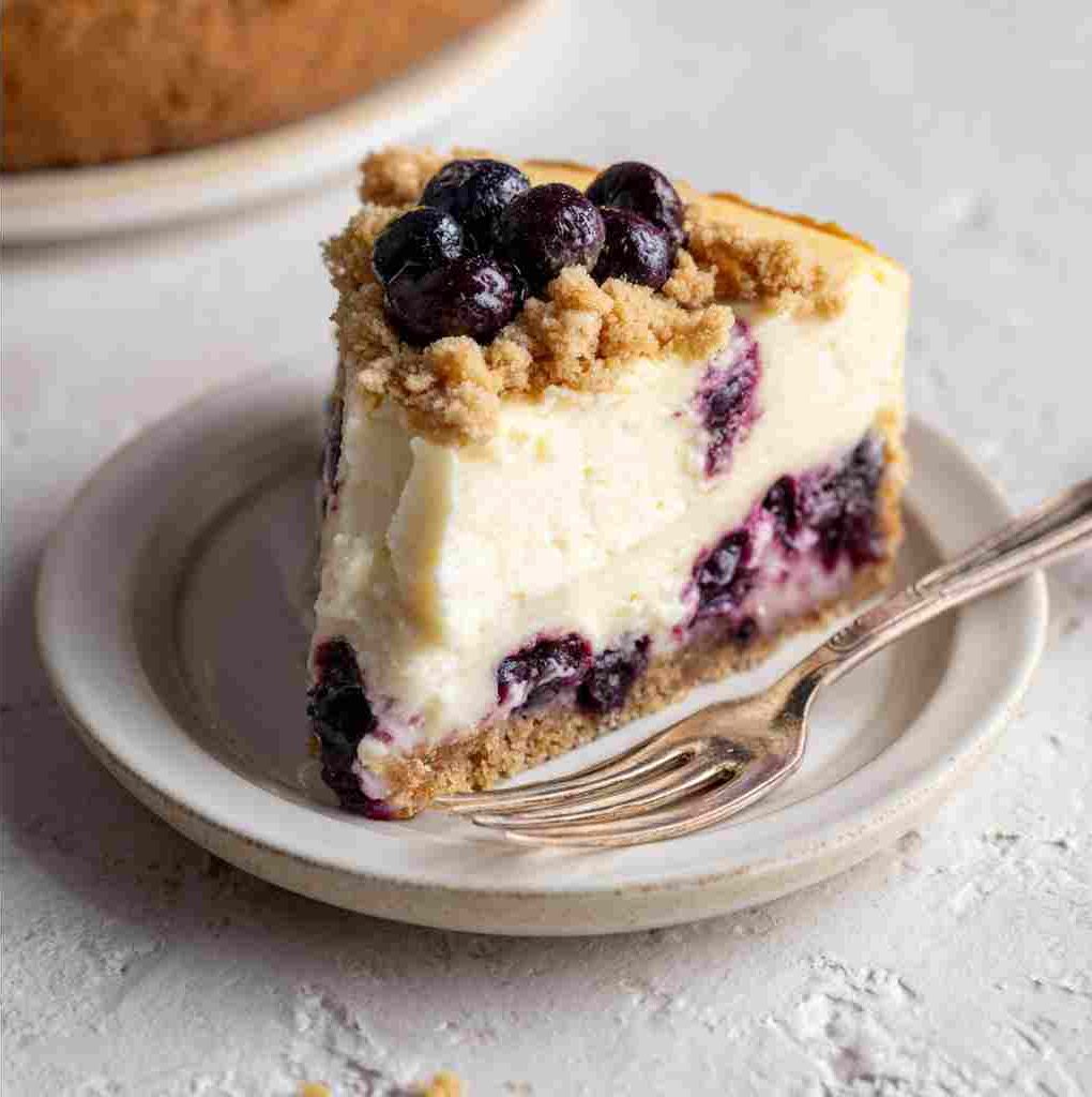 Blueberry Crumble Cheesecake Recipe