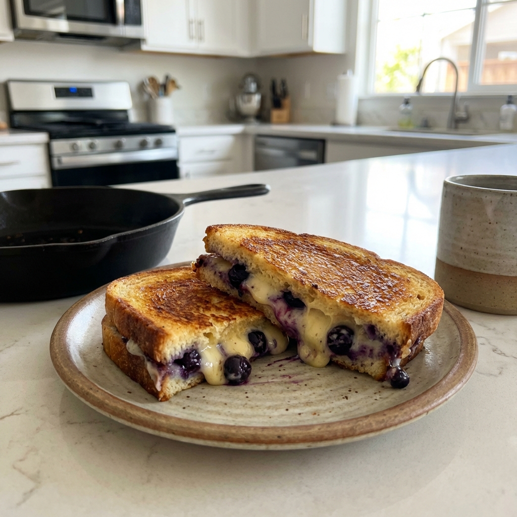 Blueberry Grilled Cheese Sandwich