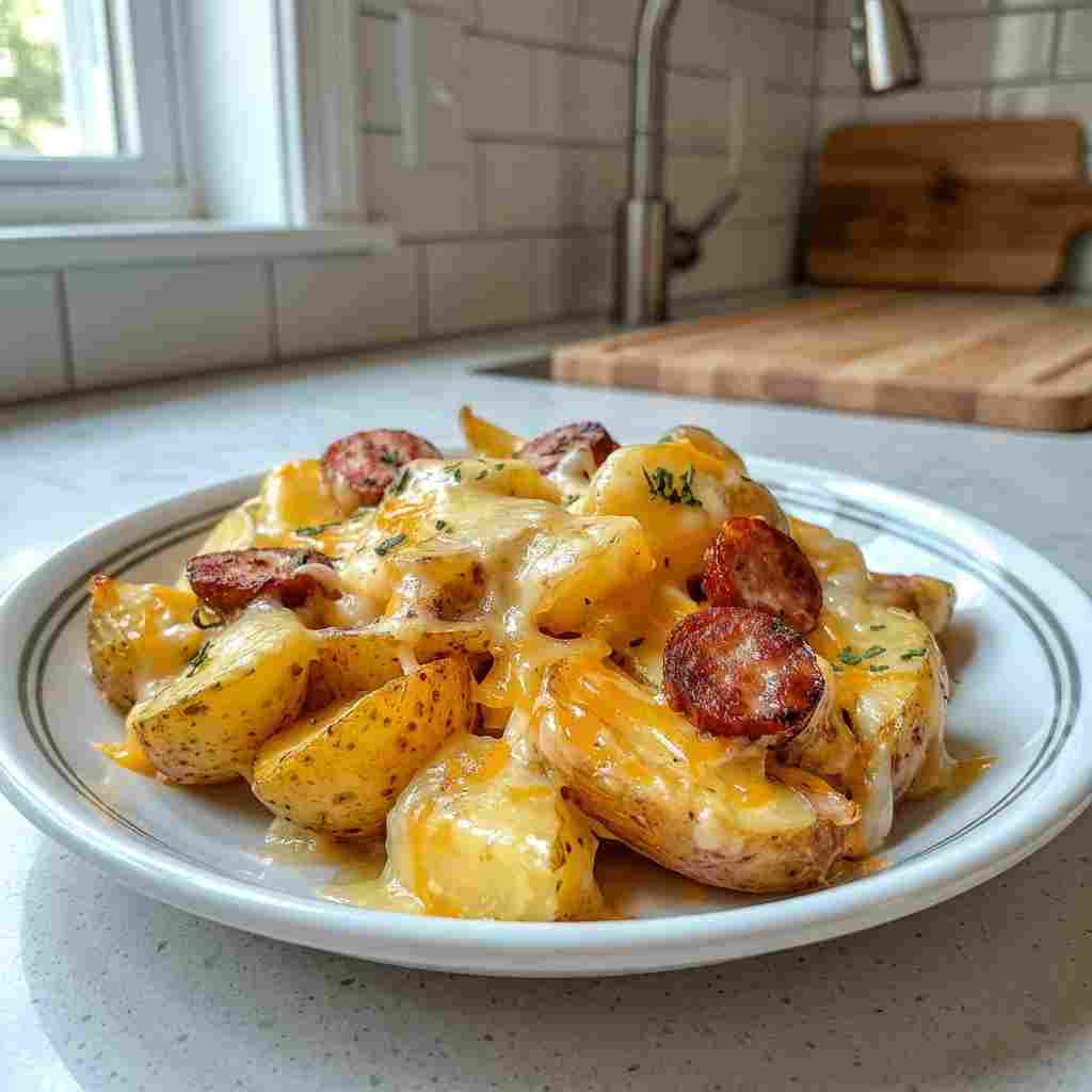 Cheesy Ranch Potatoes and Sausage