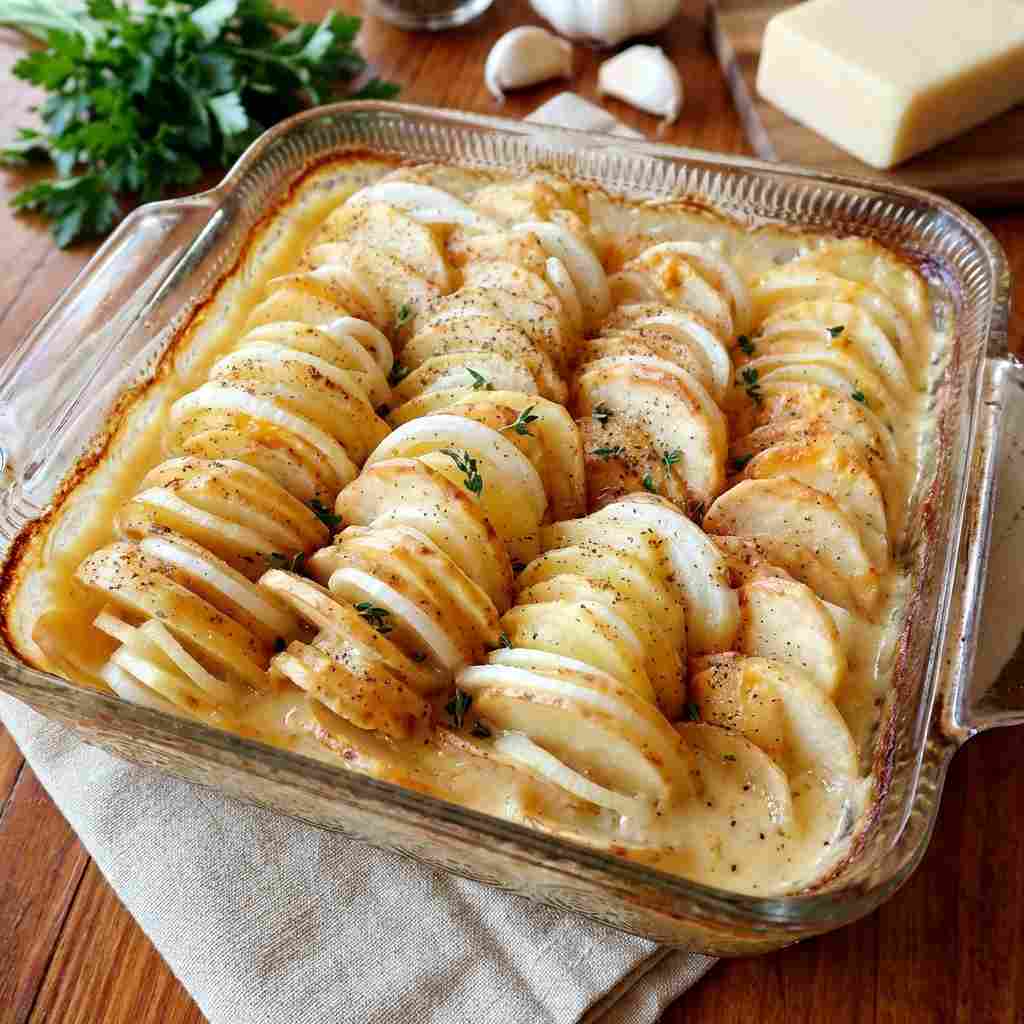 Cheesy Scalloped Potatoes Recipe 