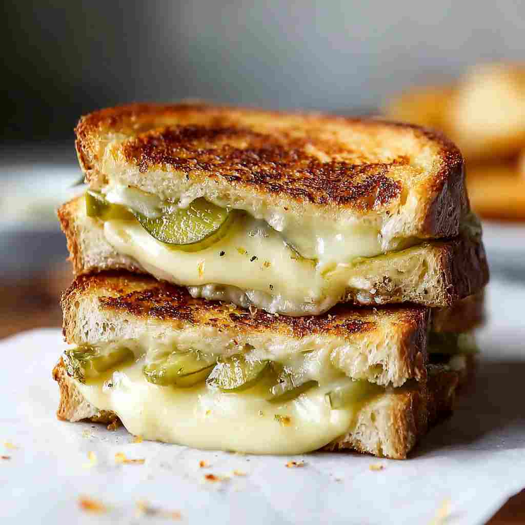Dill Pickle Grilled Cheese