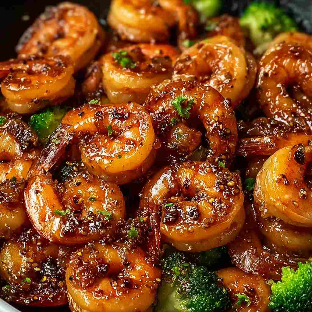 High-Protein Honey Garlic Shrimp