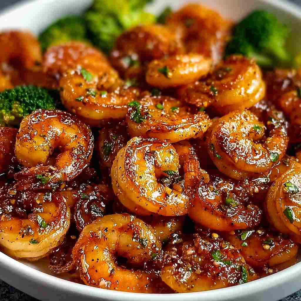 High-Protein Honey Garlic Shrimp
