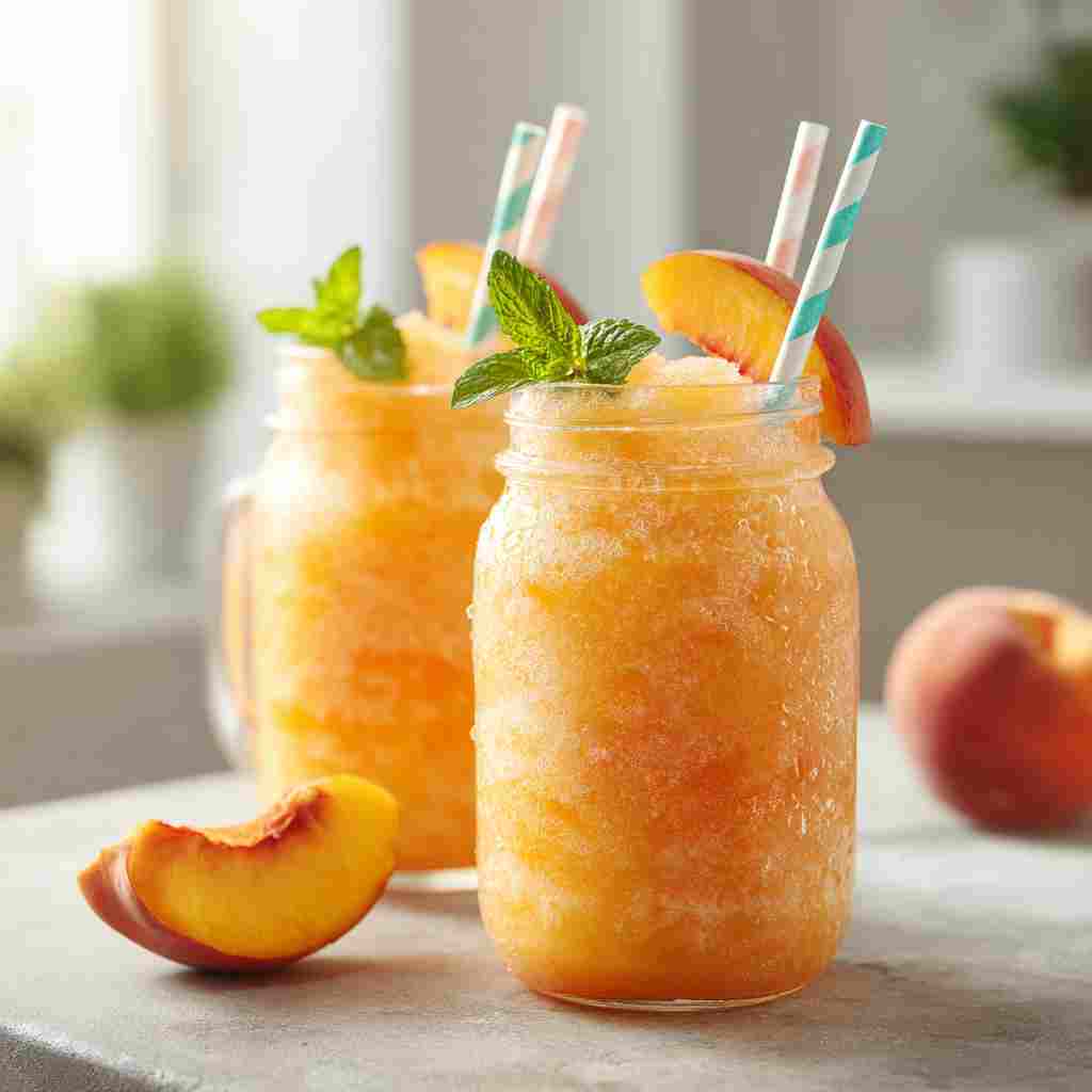 Peach Lemonade Slush Recipe