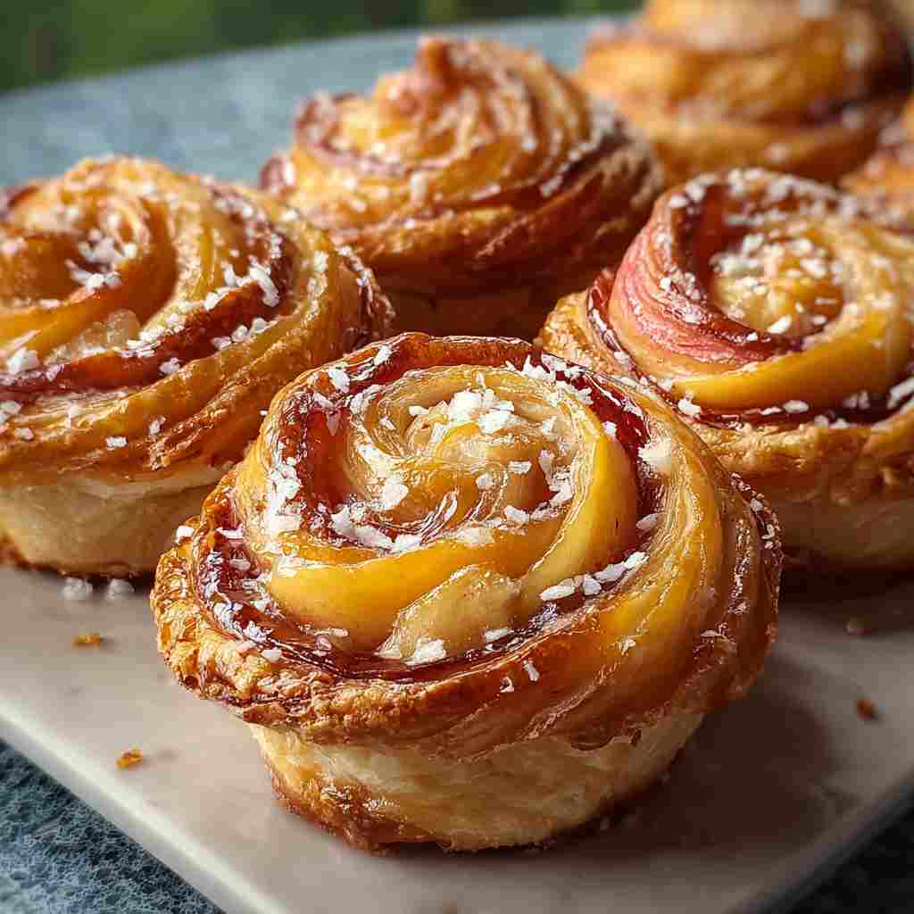 Peach Pie Cruffins Recipe