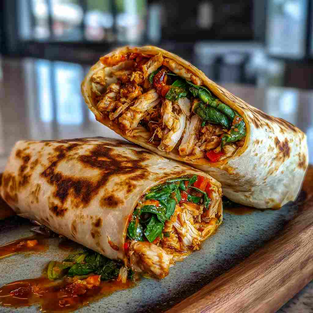 Sweet Chili Chicken Wraps