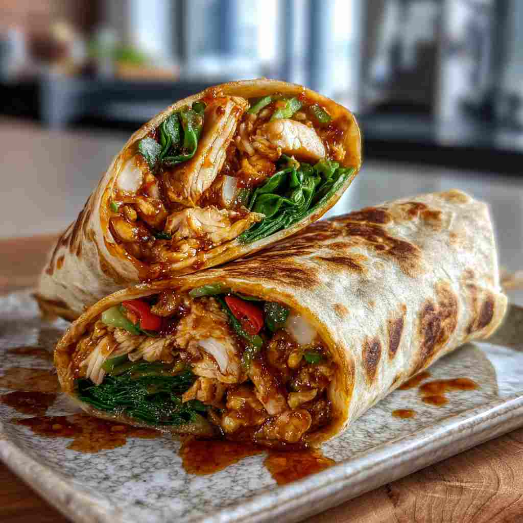 Sweet Chili Chicken Wraps